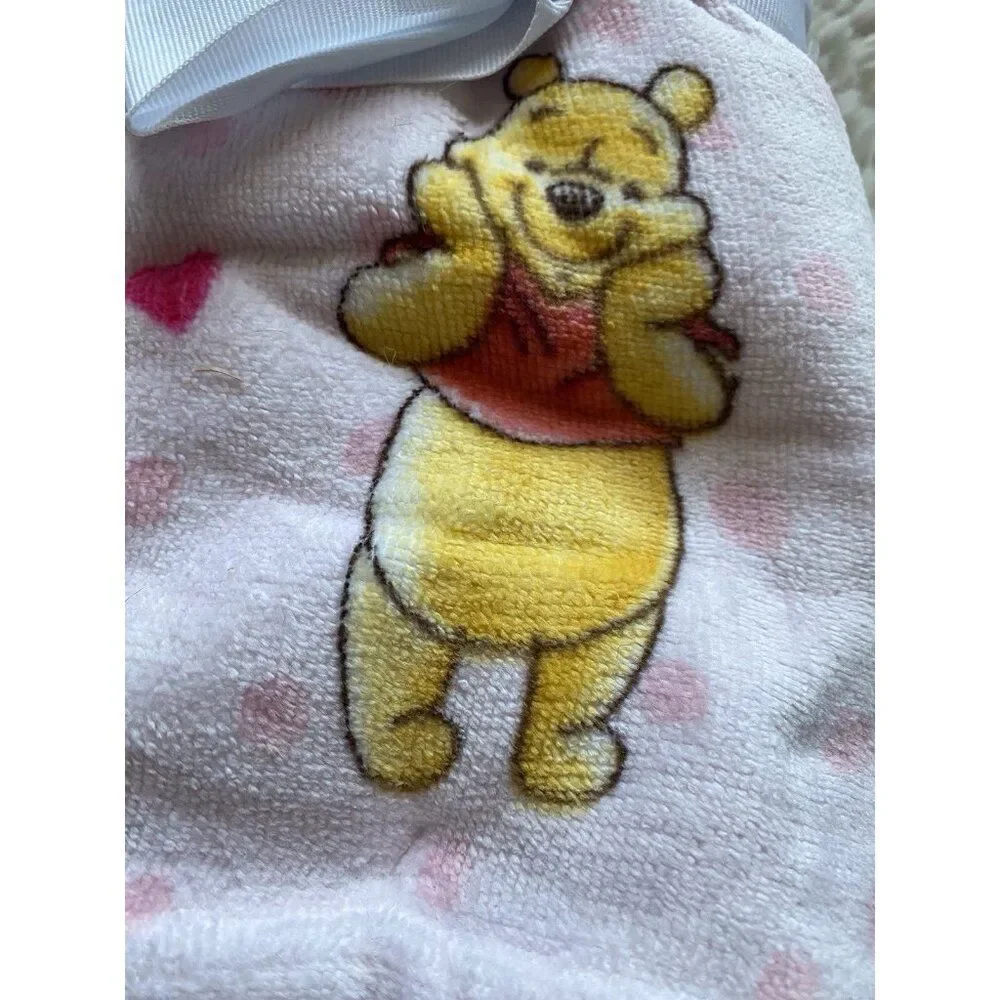 2 Pack Disney Winnie The Pooh Piglet Valentines Hearts Bath Hand Towels 16 X 26”